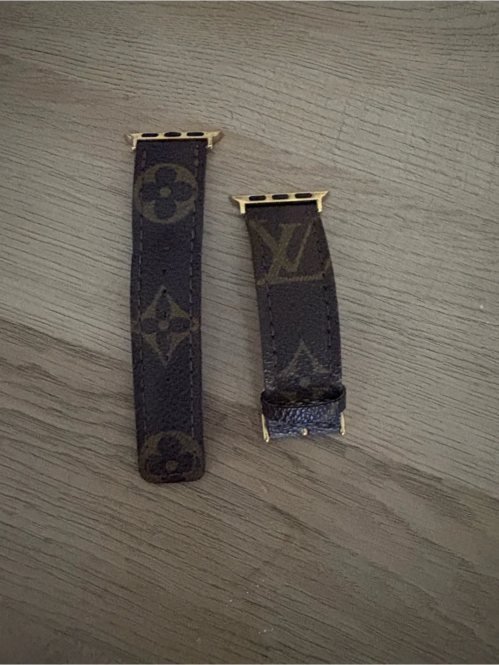 Louis Vuitton Brown Monogram Leather Smartwatch Band